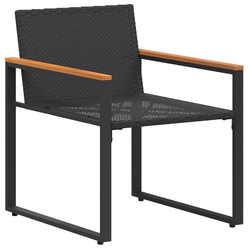 Casa si Gradina - Gradina si terasa - Mobilier exterior - Seturi mobila gradina - Seturi de mobilier cu perna 3 pcs Negru si Turcoaz Ratan - Infinity.ro