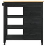 Casa si Gradina - Bucatarie si vesela - Ustensile bucatarie - Cosuri servire - Troler de Bucatarie Negru - Infinity.ro