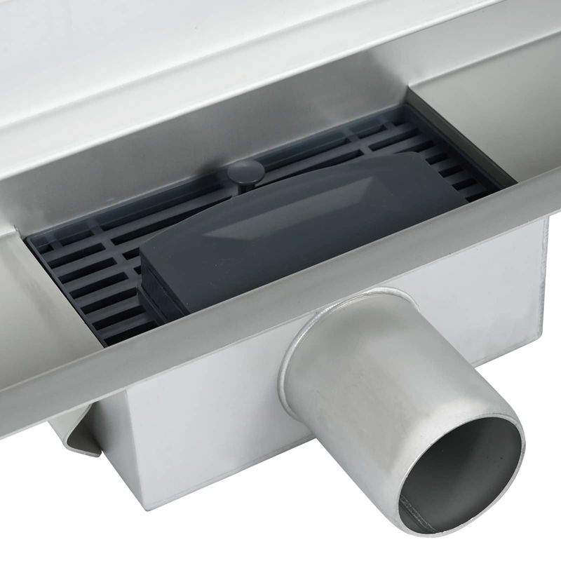 Casa si Gradina - Constructii - Materiale constructii - Sisteme de scurgere - Drenaj pentru Dus Montat pe Perete Argintiu 60 cm - Infinity.ro