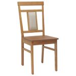 Casa si Gradina - Mobilier - Scaune si fotolii - Scaune - Scaun de sufragerie 2 pcs natural Lemn Solid de Cauciuc - Infinity.ro