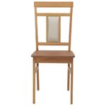 Casa si Gradina - Mobilier - Scaune si fotolii - Scaune - Scaun de sufragerie 2 pcs natural Lemn Solid de Cauciuc - Infinity.ro