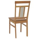Casa si Gradina - Mobilier - Scaune si fotolii - Scaune - Scaun de sufragerie 2 pcs natural Lemn Solid de Cauciuc - Infinity.ro