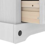 Casa si Gradina - Mobilier - Comode si corpuri - Noptiere - Noptiera cu sertar Alb 53 x 39 x 84 cm Lemn de pin masiv - Infinity.ro