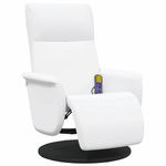 Ingrijire personala si Cosmetice - Sanatate si wellness - Articole wellness - Fotolii de masaj - Scaun reclinabil cu masaj Alb 71 x 90 x 105 cm - Infinity.ro