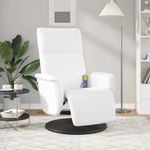 Ingrijire personala si Cosmetice - Sanatate si wellness - Articole wellness - Fotolii de masaj - Scaun reclinabil cu masaj Alb 71 x 90 x 105 cm - Infinity.ro