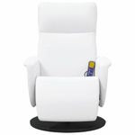 Ingrijire personala si Cosmetice - Sanatate si wellness - Articole wellness - Fotolii de masaj - Scaun reclinabil cu masaj Alb 71 x 90 x 105 cm - Infinity.ro