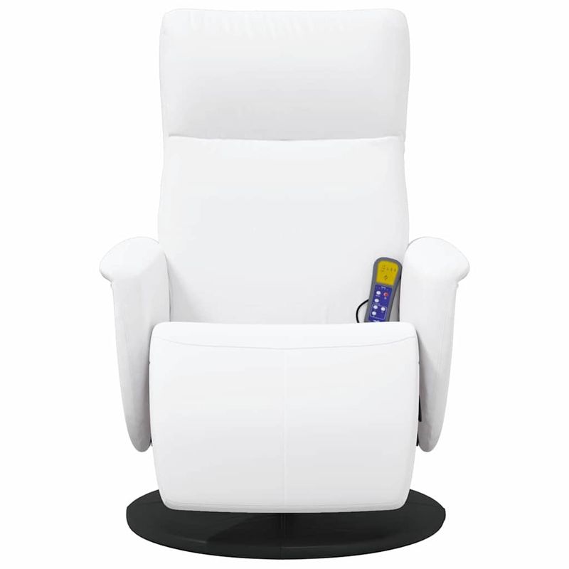 Ingrijire personala si Cosmetice - Sanatate si wellness - Articole wellness - Fotolii de masaj - Scaun reclinabil cu masaj Alb 71 x 90 x 105 cm - Infinity.ro