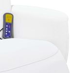 Ingrijire personala si Cosmetice - Sanatate si wellness - Articole wellness - Fotolii de masaj - Scaun reclinabil cu masaj Alb 71 x 90 x 105 cm - Infinity.ro