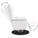 Ingrijire personala si Cosmetice - Sanatate si wellness - Articole wellness - Fotolii de masaj - Scaun reclinabil cu masaj Alb 71 x 90 x 105 cm - Infinity.ro