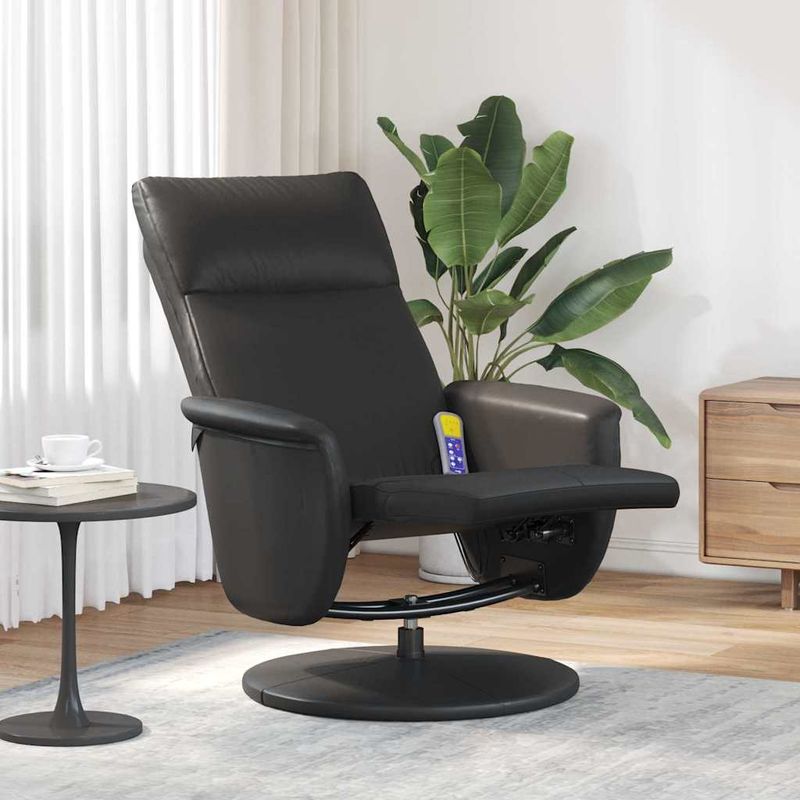 Ingrijire personala si Cosmetice - Sanatate si wellness - Articole wellness - Fotolii de masaj - Scaun reclinabil cu masaj Negru 71 x 90 x 105 cm - Infinity.ro
