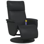 Ingrijire personala si Cosmetice - Sanatate si wellness - Articole wellness - Fotolii de masaj - Scaun reclinabil cu masaj Negru 71 x 90 x 105 cm - Infinity.ro