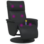 Ingrijire personala si Cosmetice - Sanatate si wellness - Articole wellness - Fotolii de masaj - Scaun reclinabil cu masaj Negru 71 x 90 x 105 cm - Infinity.ro