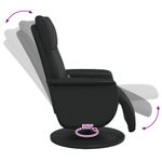 Ingrijire personala si Cosmetice - Sanatate si wellness - Articole wellness - Fotolii de masaj - Scaun reclinabil cu masaj Negru 71 x 90 x 105 cm - Infinity.ro