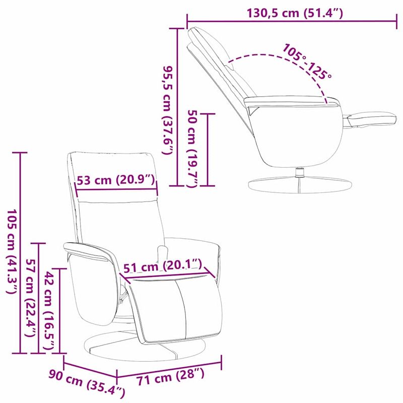 Ingrijire personala si Cosmetice - Sanatate si wellness - Articole wellness - Fotolii de masaj - Scaun reclinabil cu masaj Negru 71 x 90 x 105 cm - Infinity.ro