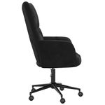 Casa si Gradina - Mobilier - Scaune si fotolii - Fotolii - Fotoliu de relaxare cu roti Negru 62 x 68,5 x 105 cm Catifea - Infinity.ro