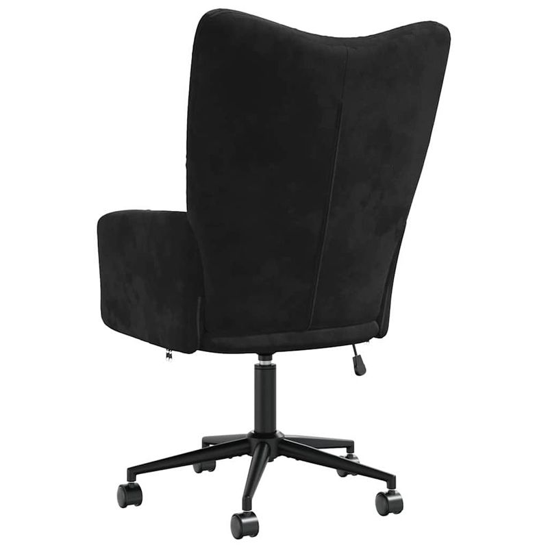 Casa si Gradina - Mobilier - Scaune si fotolii - Fotolii - Fotoliu de relaxare cu roti Negru 62 x 68,5 x 105 cm Catifea - Infinity.ro