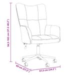 Casa si Gradina - Mobilier - Scaune si fotolii - Fotolii - Fotoliu de relaxare cu roti Negru 62 x 68,5 x 105 cm Catifea - Infinity.ro