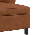Casa si Gradina - Mobilier - Scaune si fotolii - Fotolii - Sezlong de relaxare cu perna Maro 91 x 157 x 91 cm PU antic - Infinity.ro