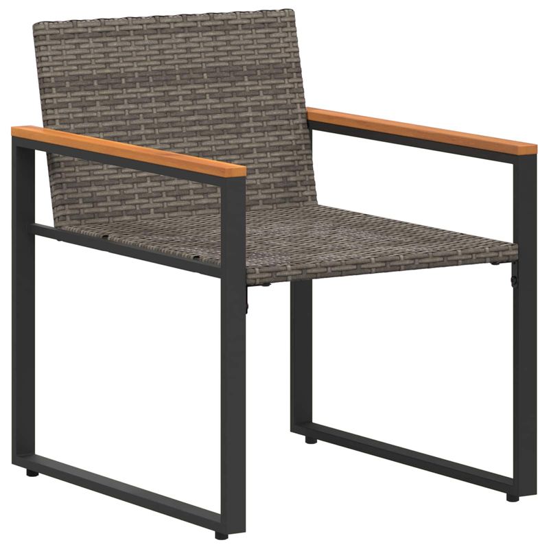 Casa si Gradina - Gradina si terasa - Mobilier exterior - Seturi mobila gradina - Seturi de mobilier cu perna 3 pcs Gri si albastru marin Ratan - Infinity.ro