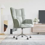 Casa si Gradina - Mobilier - Scaune si fotolii - Fotolii - Fotoliu de relaxare Gri deschis 62 x 68,5 x 105 cm Catifea - Infinity.ro