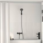Casa si Gradina - Sanitare - Cazi si cabine de dus - Coloane si seturi de dus - Set de cap de dus Negru G 1 / 2 inci Alama - Infinity.ro