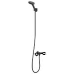 Casa si Gradina - Sanitare - Cazi si cabine de dus - Coloane si seturi de dus - Set de cap de dus Negru G 1 / 2 inci Alama - Infinity.ro