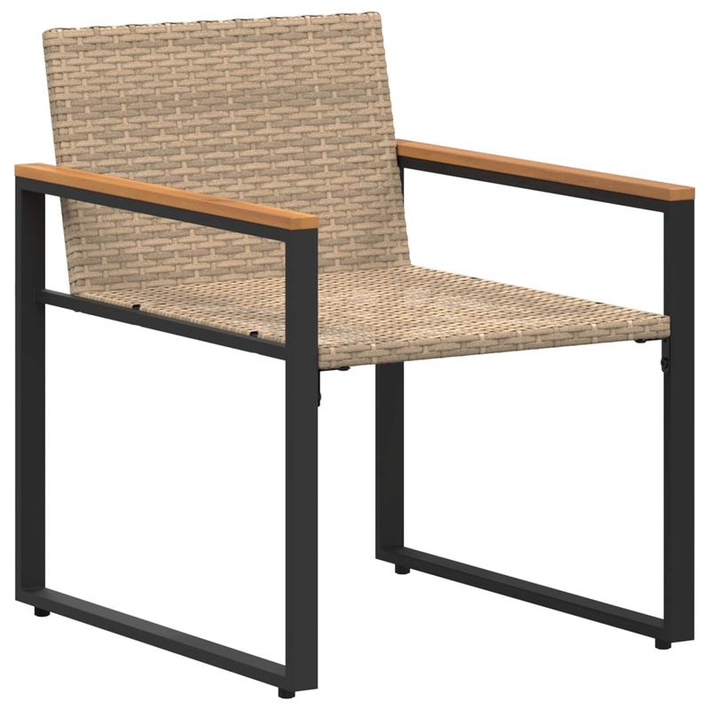Casa si Gradina - Gradina si terasa - Mobilier exterior - Seturi mobila gradina - Seturi de mobilier cu perna 3 pcs Bej si alb crem Ratan - Infinity.ro