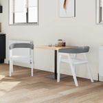 Casa si Gradina - Mobilier - Scaune si fotolii - Scaune - Scaune de dining 2 pcs Alb 54 x 57 x 73 cm - Infinity.ro