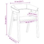 Casa si Gradina - Mobilier - Scaune si fotolii - Scaune - Scaune de dining 2 pcs Alb 54 x 57 x 73 cm - Infinity.ro