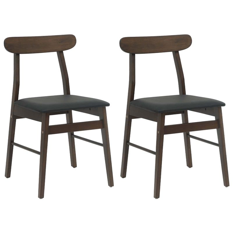 Casa si Gradina - Mobilier - Scaune si fotolii - Scaune - Scaun de sufragerie 2 pcs Maro deschis si negru - Infinity.ro