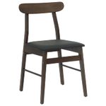 Casa si Gradina - Mobilier - Scaune si fotolii - Scaune - Scaun de sufragerie 2 pcs Maro deschis si negru - Infinity.ro