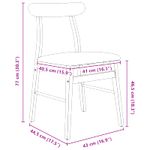 Casa si Gradina - Mobilier - Scaune si fotolii - Scaune - Scaun de sufragerie 2 pcs Maro deschis si negru - Infinity.ro