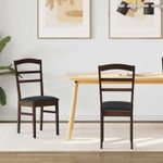 Casa si Gradina - Mobilier - Scaune si fotolii - Scaune - Scaun de sufragerie 2 pcs Maro deschis si negru - Infinity.ro