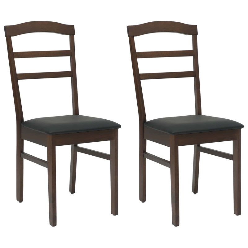 Casa si Gradina - Mobilier - Scaune si fotolii - Scaune - Scaun de sufragerie 2 pcs Maro deschis si negru - Infinity.ro