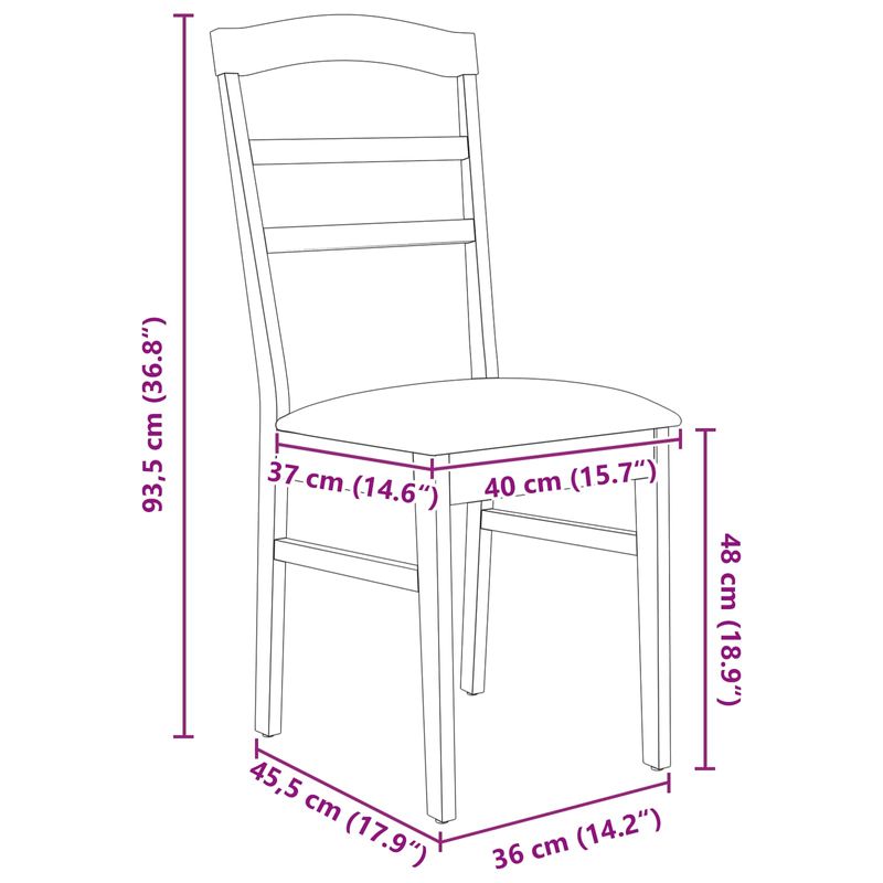 Casa si Gradina - Mobilier - Scaune si fotolii - Scaune - Scaun de sufragerie 2 pcs Maro deschis si negru - Infinity.ro