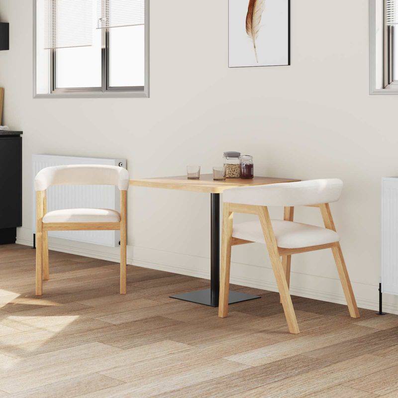 Casa si Gradina - Mobilier - Scaune si fotolii - Scaune - Scaune de dining 2 pcs natural 54 x 57 x 73 cm - Infinity.ro