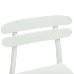 Casa si Gradina - Mobilier - Scaune si fotolii - Scaune - Scaun de sufragerie 2 pcs Alb Lemn Solid de Cauciuc - Infinity.ro
