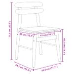 Casa si Gradina - Mobilier - Scaune si fotolii - Scaune - Scaun de sufragerie 2 pcs Alb Lemn Solid de Cauciuc - Infinity.ro