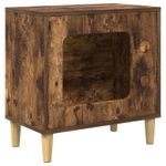 Petshop - Accesorii petshop - Jucarii animale - Ansambluri de joaca - Casa pentru pisici Stejar fumuriu 51 x 30 x 52 cm Lemn compozit - Infinity.ro