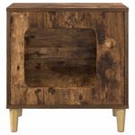 Petshop - Accesorii petshop - Jucarii animale - Ansambluri de joaca - Casa pentru pisici Stejar fumuriu 51 x 30 x 52 cm Lemn compozit - Infinity.ro