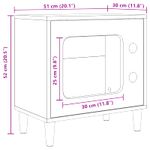 Petshop - Accesorii petshop - Jucarii animale - Ansambluri de joaca - Casa pentru pisici Stejar fumuriu 51 x 30 x 52 cm Lemn compozit - Infinity.ro