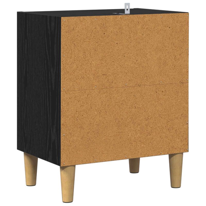 Casa si Gradina - Mobilier - Comode si corpuri - Noptiere - Dulap de pat 2 pcs Stejar Negru 40 x 30 x 50 cm Lemn compozit - Infinity.ro