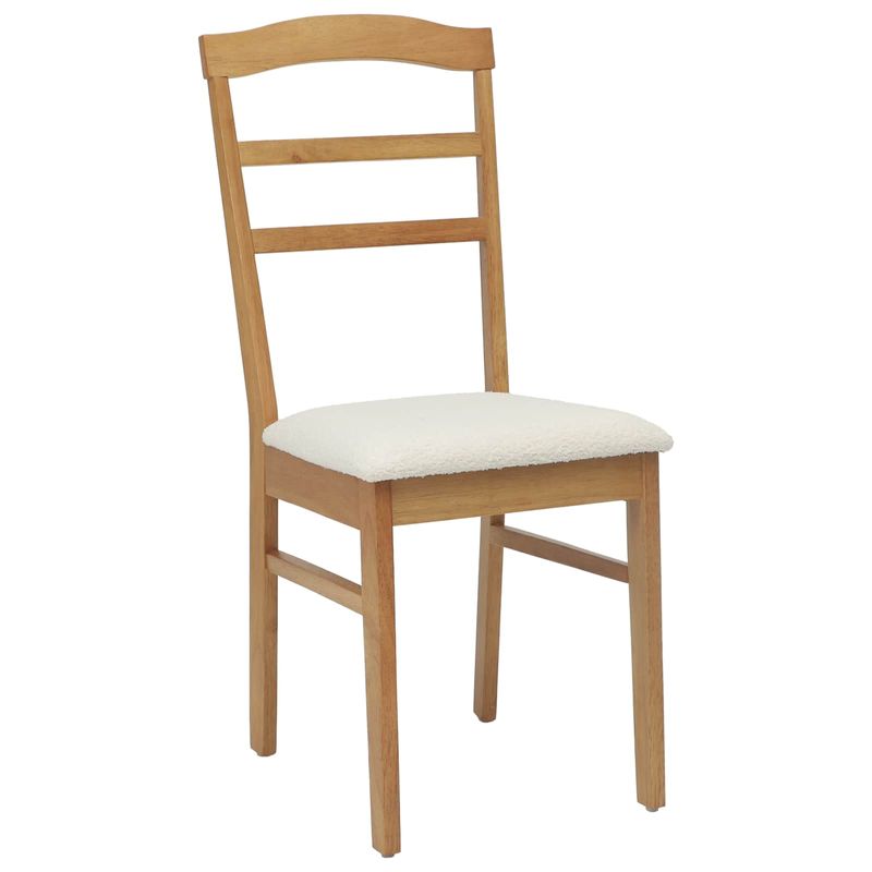 Casa si Gradina - Mobilier - Scaune si fotolii - Scaune - Scaun de sufragerie 2 pcs Natural si deschis - Infinity.ro