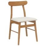 Casa si Gradina - Mobilier - Scaune si fotolii - Scaune - Scaun de sufragerie 2 pcs Natural si deschis - Infinity.ro