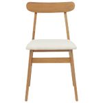 Casa si Gradina - Mobilier - Scaune si fotolii - Scaune - Scaun de sufragerie 2 pcs Natural si deschis - Infinity.ro