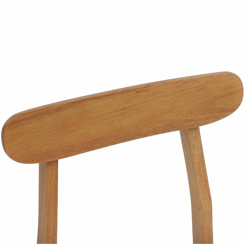 Casa si Gradina - Mobilier - Scaune si fotolii - Scaune - Scaun de sufragerie 2 pcs Natural si deschis - Infinity.ro