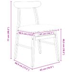 Casa si Gradina - Mobilier - Scaune si fotolii - Scaune - Scaun de sufragerie 2 pcs Natural si deschis - Infinity.ro