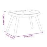 Casa si Gradina - Gradina si terasa - Balansoare si hamace - Balansoare - Fotoliu balansoar cu taburet 2 pcs Gri inchis Catifea - Infinity.ro