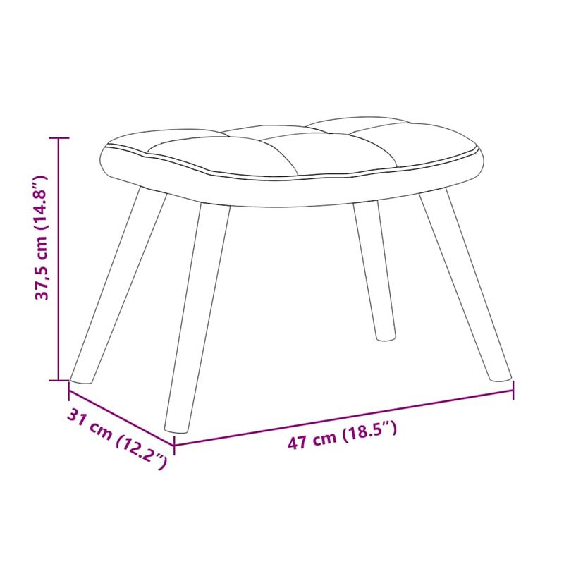 Casa si Gradina - Gradina si terasa - Balansoare si hamace - Balansoare - Fotoliu balansoar cu taburet 2 pcs Gri inchis Catifea - Infinity.ro