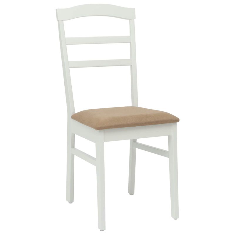 Casa si Gradina - Mobilier - Scaune si fotolii - Scaune - Scaun de sufragerie 2 pcs Alb si maro Lemn Solid de Cauciuc - Infinity.ro